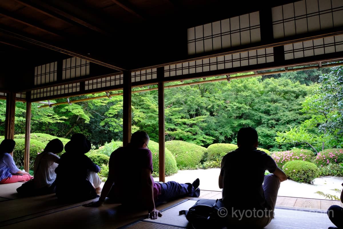 新緑とツツジの詩仙堂