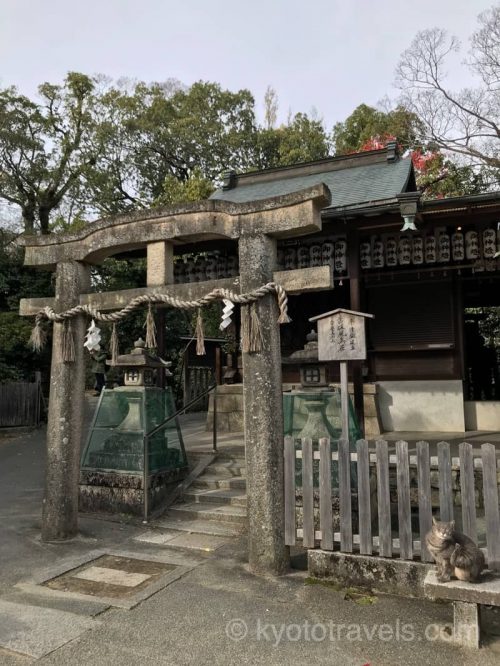 京都御苑 厳島神社の唐破風鳥居